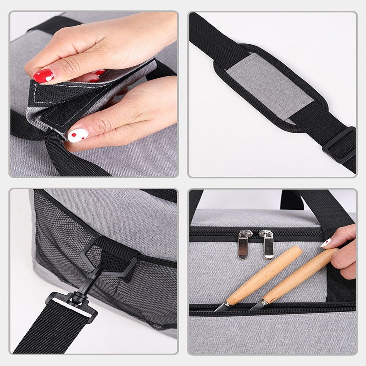 Geanta termoizolanta pentru picnic sau plaja, capacitate 16l, culoare Gri-3