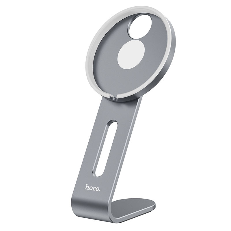Suport Telefon HOCO PH44, pentru Incarcare Wireless, Max Hold, Aluminiu