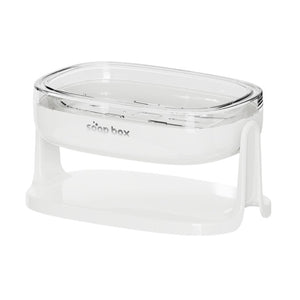 Savoniera cu Suport 2 in 1, Flippy, Pentru Perete sau Blat, PET, Scurgere Optima, Alb-0
