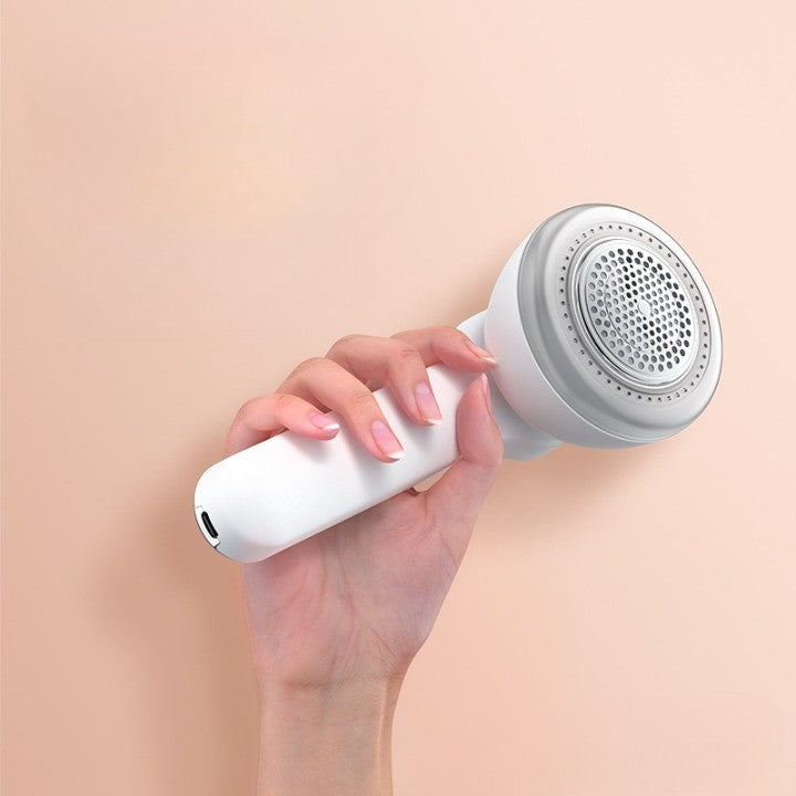 Aparat Pentru Curatat Scame, Par Si Praf, Flippy, Pentru Diferite Tipuri De Material, Cu Lame Din Otel Inoxidabil, Incarcare Prin USB Type-C, Cu Perie De Curatare si Cablu USB Incluse, Alb, 20 x 8.8 x 8.5 cm-8