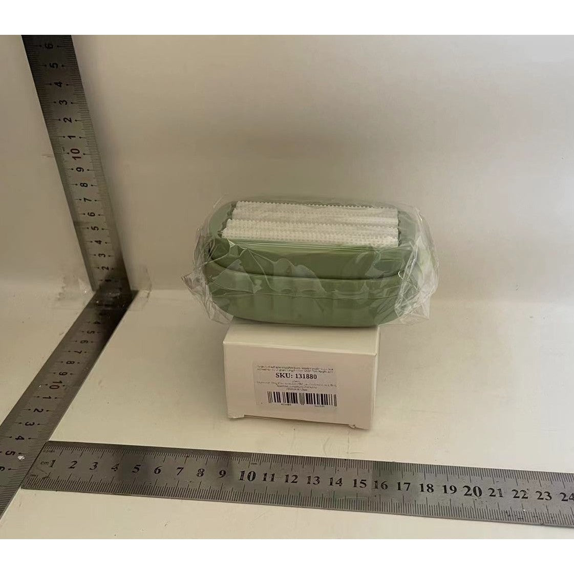 Perie de Spalat Haine, Flippy, cu Dispenser pentru Detergent, 4 Perii de Curatare, din ABS + PS, Verde-2