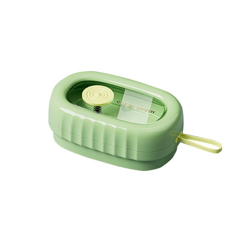 Perie de Spalat Haine, Flippy, cu Dispenser pentru Detergent, 4 Perii de Curatare, din ABS + PS, Verde-5