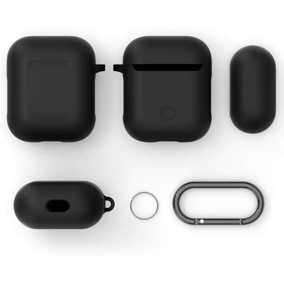 Husa AirPods Pro cu Inel Prindere Negru-1