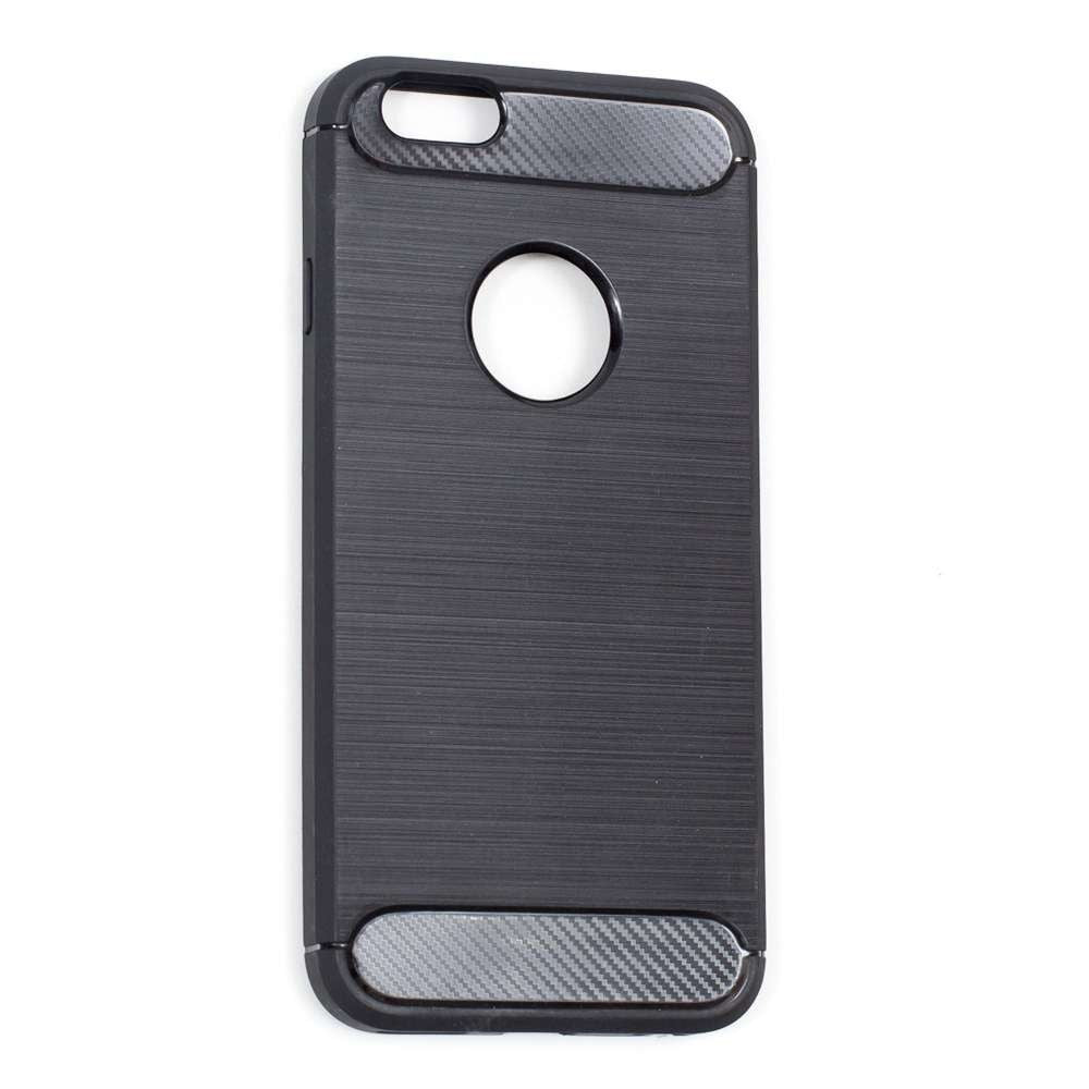 Husa Apple iPhone 6/6S Tpu, carbon, Negru-0