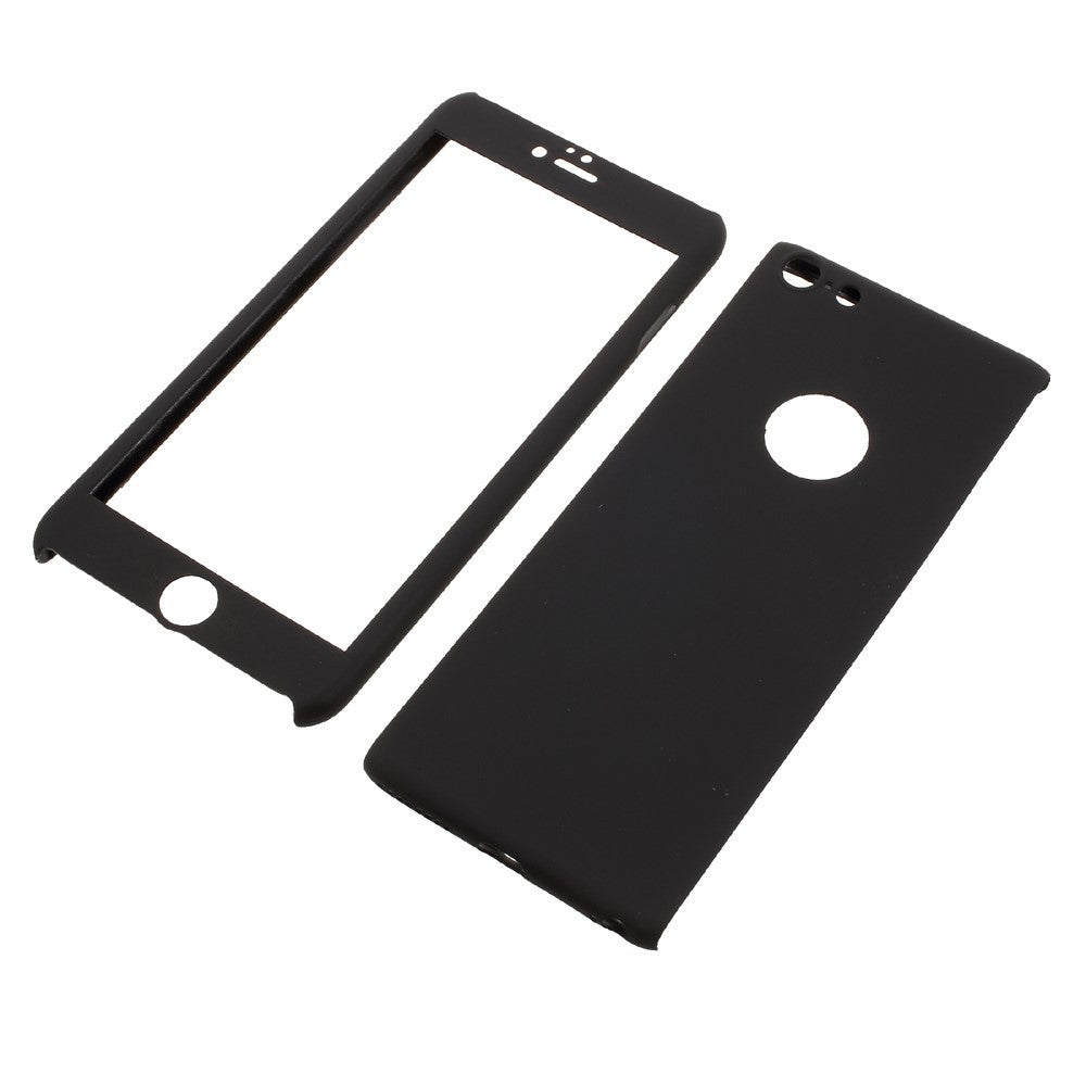 Husa Apple iPhone 6 Plus/6S Plus Full Cover 360 Negru + Folie de protectie-2