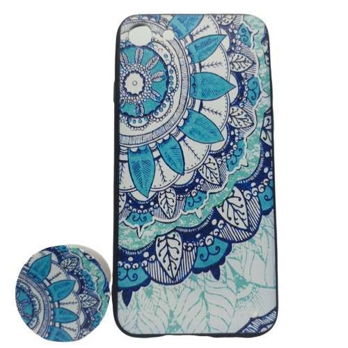 Husa Apple iPhone 7/8 Multicolor Model Frunza + Popsocket inclus-1