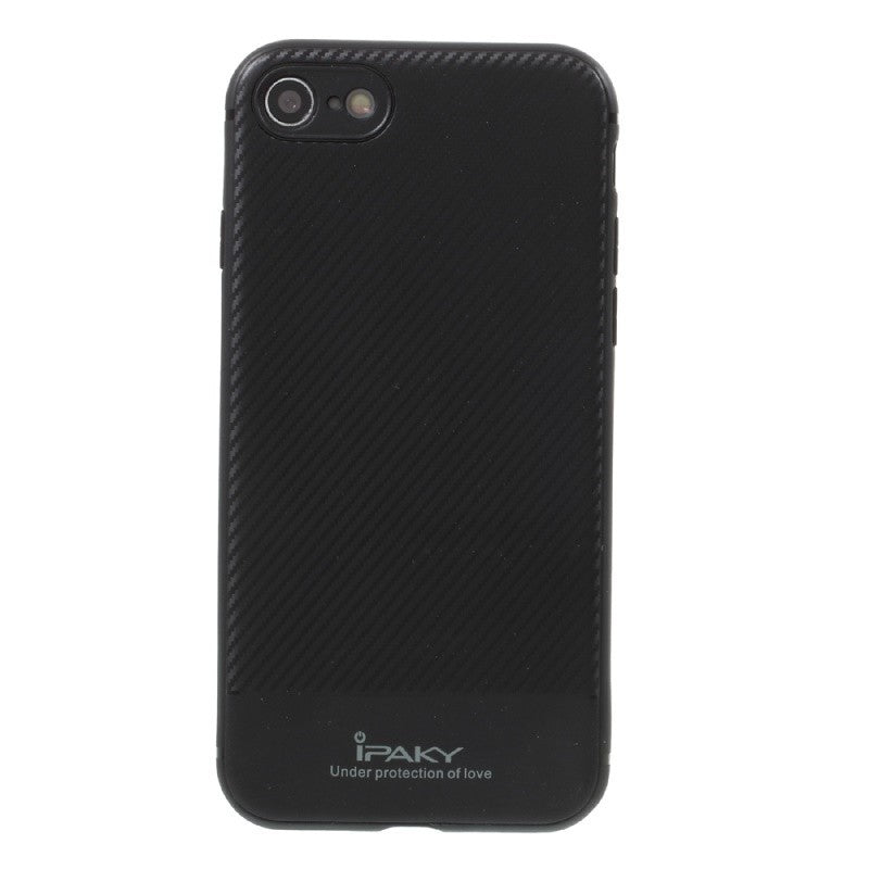 Husa Apple iPhone 7 IPAKY Carbon Fiber Negru-4