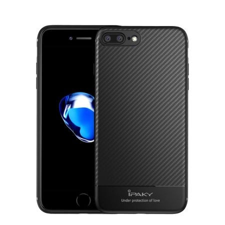 Husa Apple iPhone 7 Plus IPAKY Carbon Fiber Negru-3
