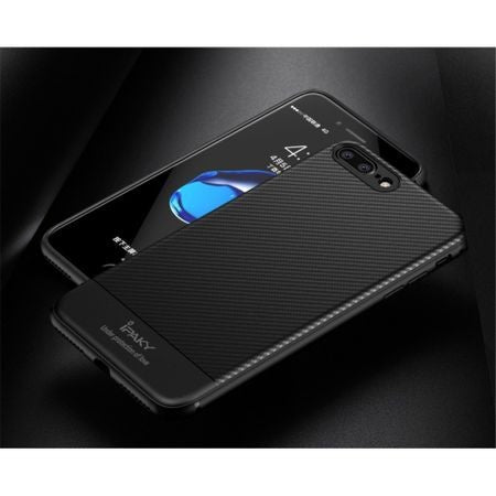 Husa Apple iPhone 7 Plus IPAKY Carbon Fiber Negru-7
