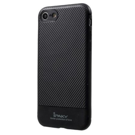 Husa Apple iPhone 7 Plus IPAKY Carbon Fiber Negru-8