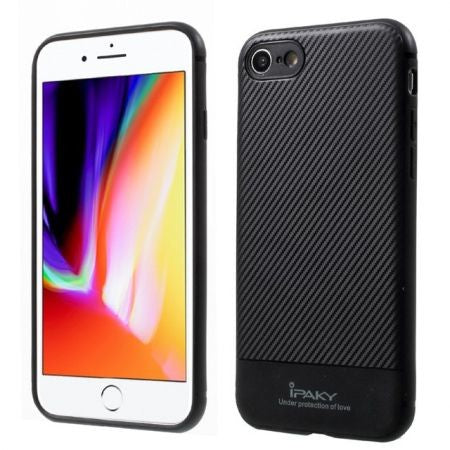 Husa Apple iPhone 7 Plus IPAKY Carbon Fiber Negru-12