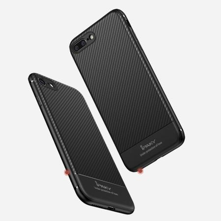 Husa Apple iPhone 7 Plus IPAKY Carbon Fiber Negru-13