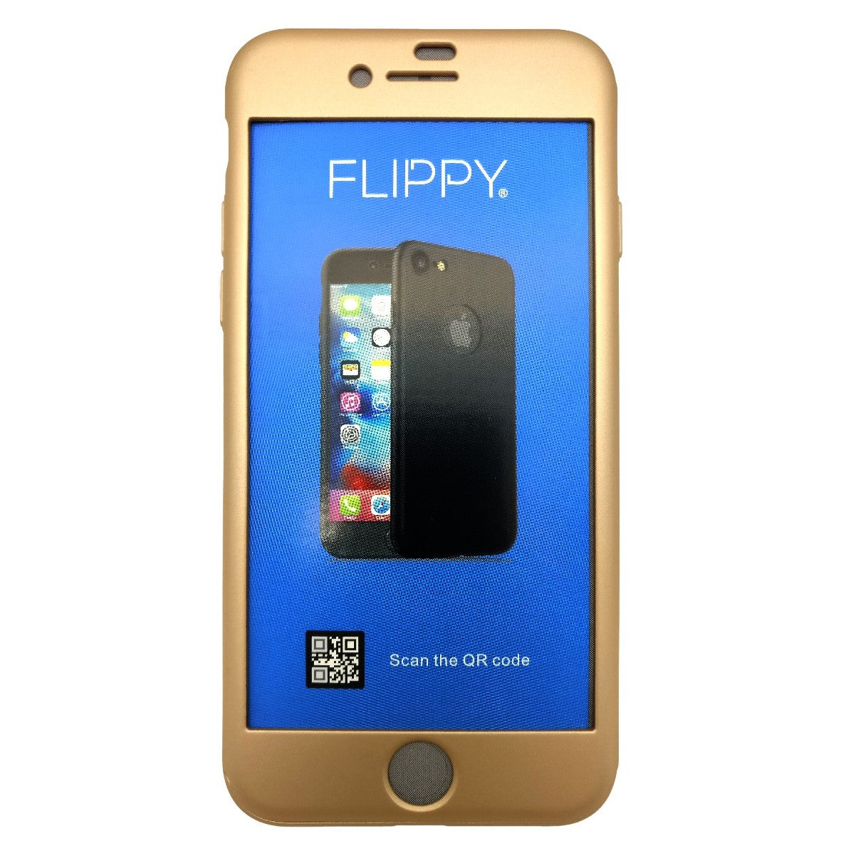 Husa Apple iPhone 7 Premium Full Cover 360 Auriu + Folie Cadou-1