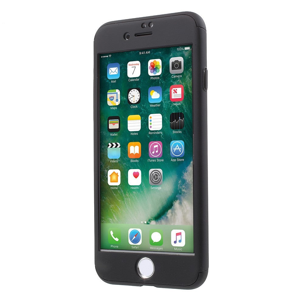 Husa Apple iPhone 7 Premium Full Cover 360 Negru + Folie Cadou-3