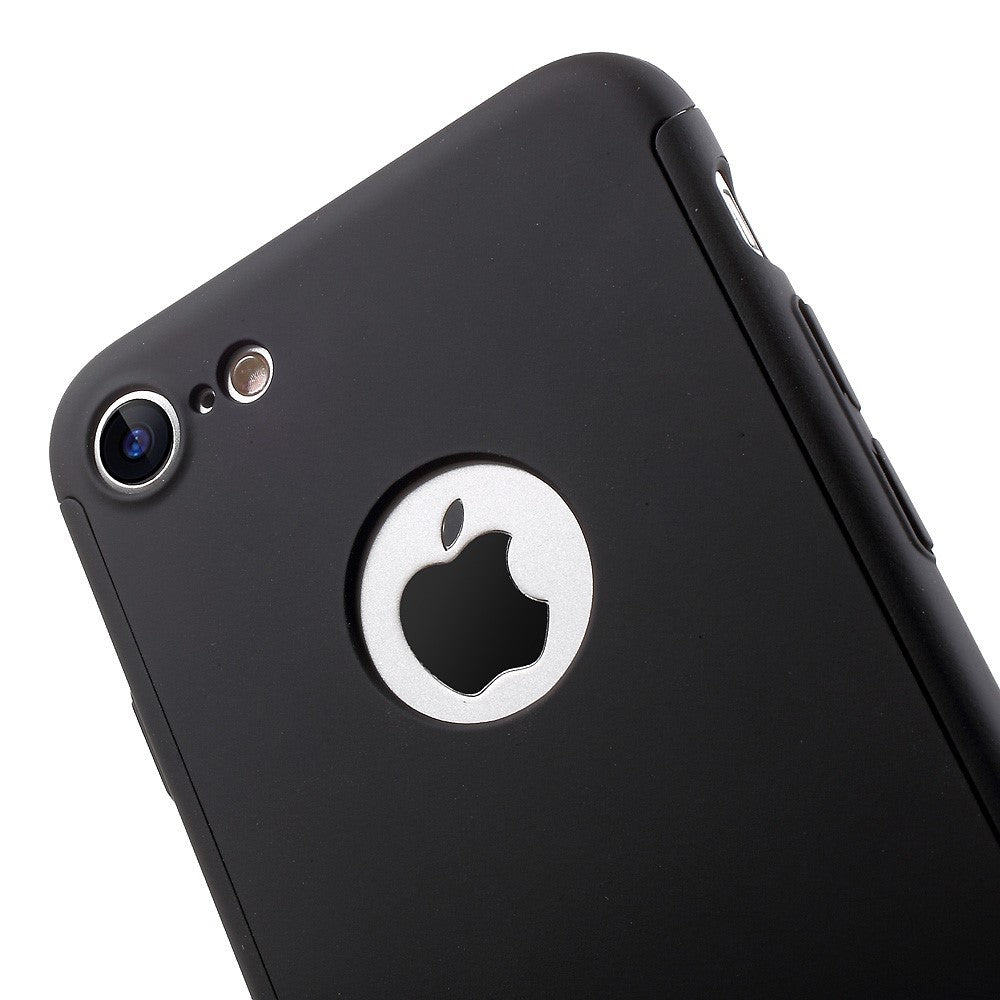 Husa Apple iPhone 8 Full Cover 360 Negru + Folie Cadou-7