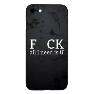 Husa Apple iPhone 8 Multicolor Mesaj Fcuk-0