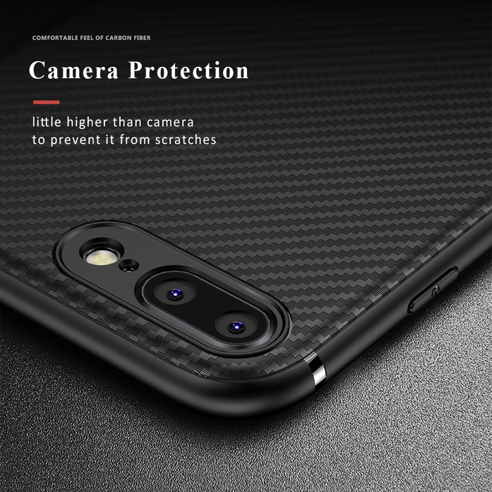 Husa Apple iPhone 8 Plus IPAKY Carbon Fiber Negru-4