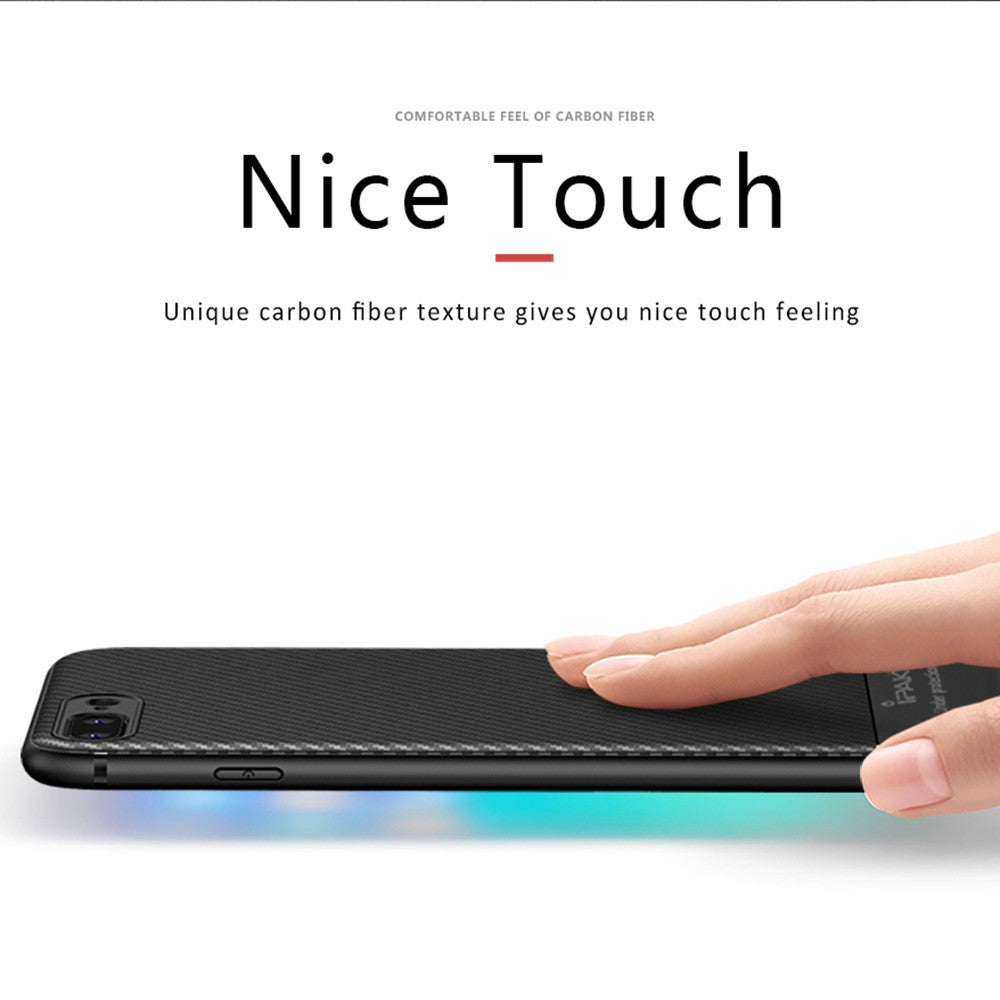Husa Apple iPhone 8 Plus IPAKY Carbon Fiber Negru-5