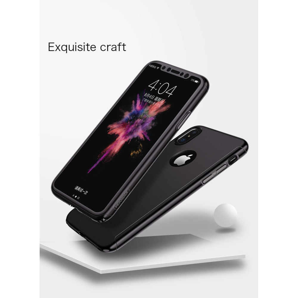 Husa Apple iPhone X Joyroom fata + spate Negru-5