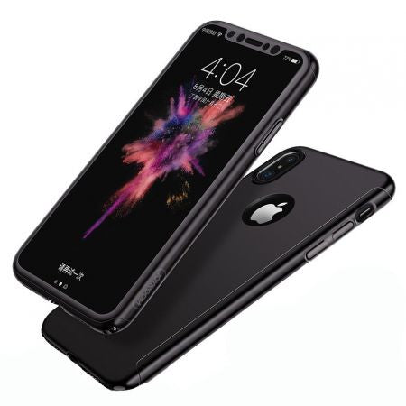 Husa Apple iPhone X Joyroom fata + spate Negru-12