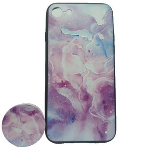 Husa Apple iPhone XS Max Multicolor Model Galaxie Popsocket inclus-0