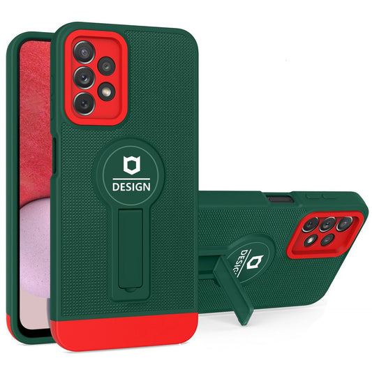 Husa Armor Design cu Stand pentru Apple iPhone 11 Pro Max, Verde/Rosu, Suport Auto Magnetic, Wireless Charge, Protectie Antisoc, Flippy-1
