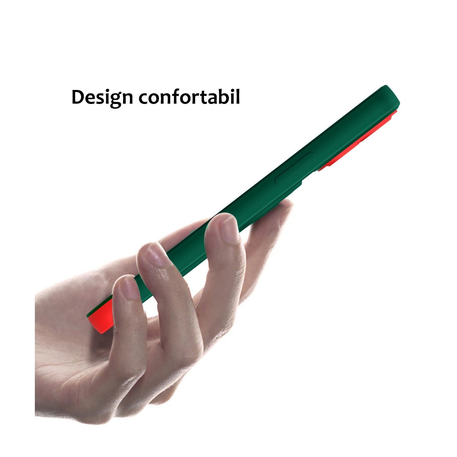 Husa Armor Design cu Stand pentru Apple iPhone 14 Plus (6.7) Verde/Rosu, Suport Auto Magnetic, Protectie Antisoc, Flippy-3