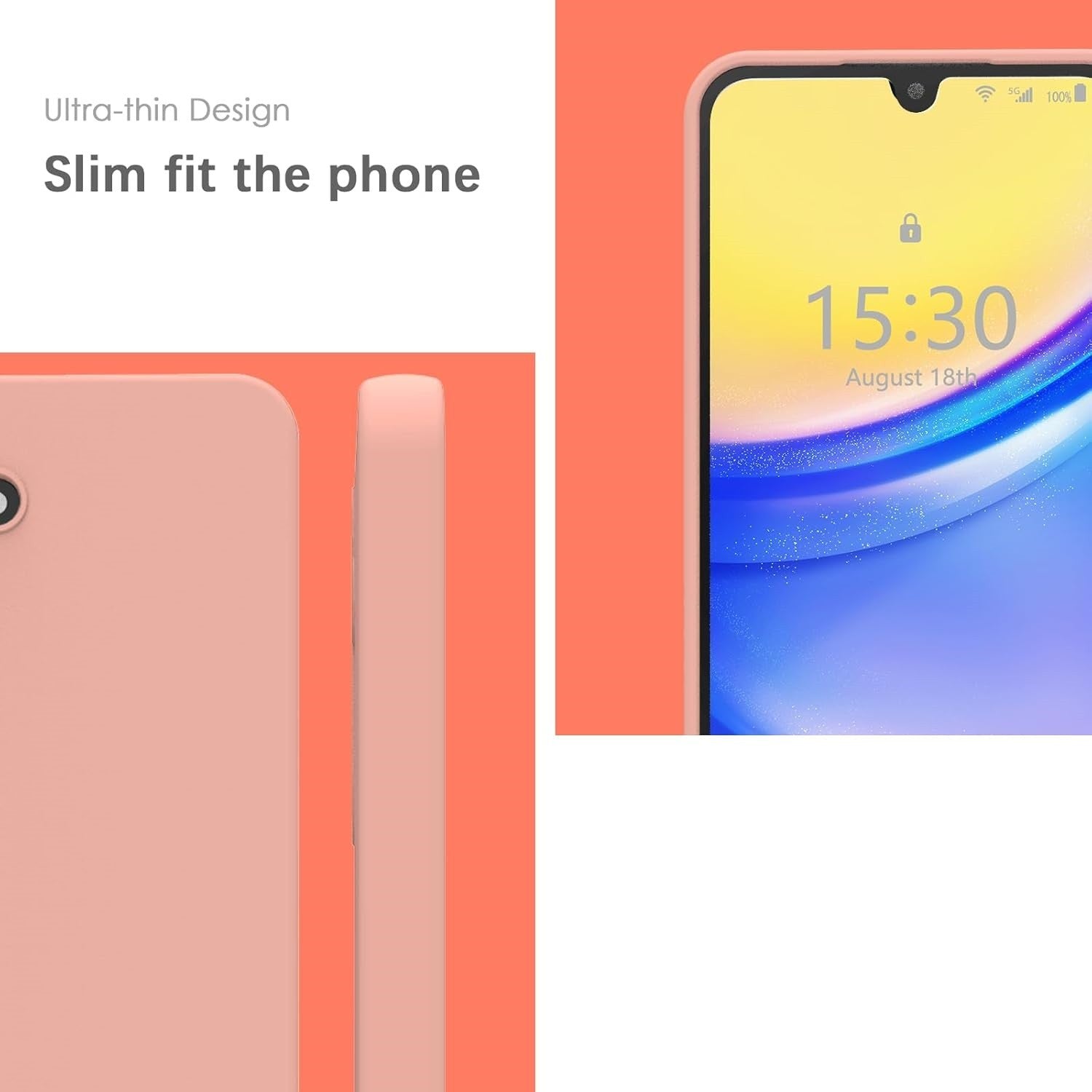 Husa de Protectie Matte TPU, Flippy, pentru Samsung Galaxy A35 5G, Protectie Camera, Antisoc, Antizgariere, Antialunecare, Acoperire Completa, Roz-2