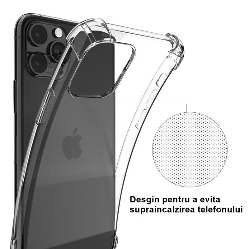 Husa de protectie Flippy, TPU, pentru Apple iPhone 13 Pro Max 6.7 inch, Antisoc, Protectie colturi, Rezistenta la impact, Transparenta-11