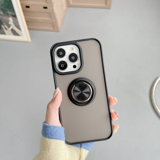 Husa de protectie Flippy compatibila cu Apple iPhone 13 Mini,Defender cu prindere inel,Negru-1