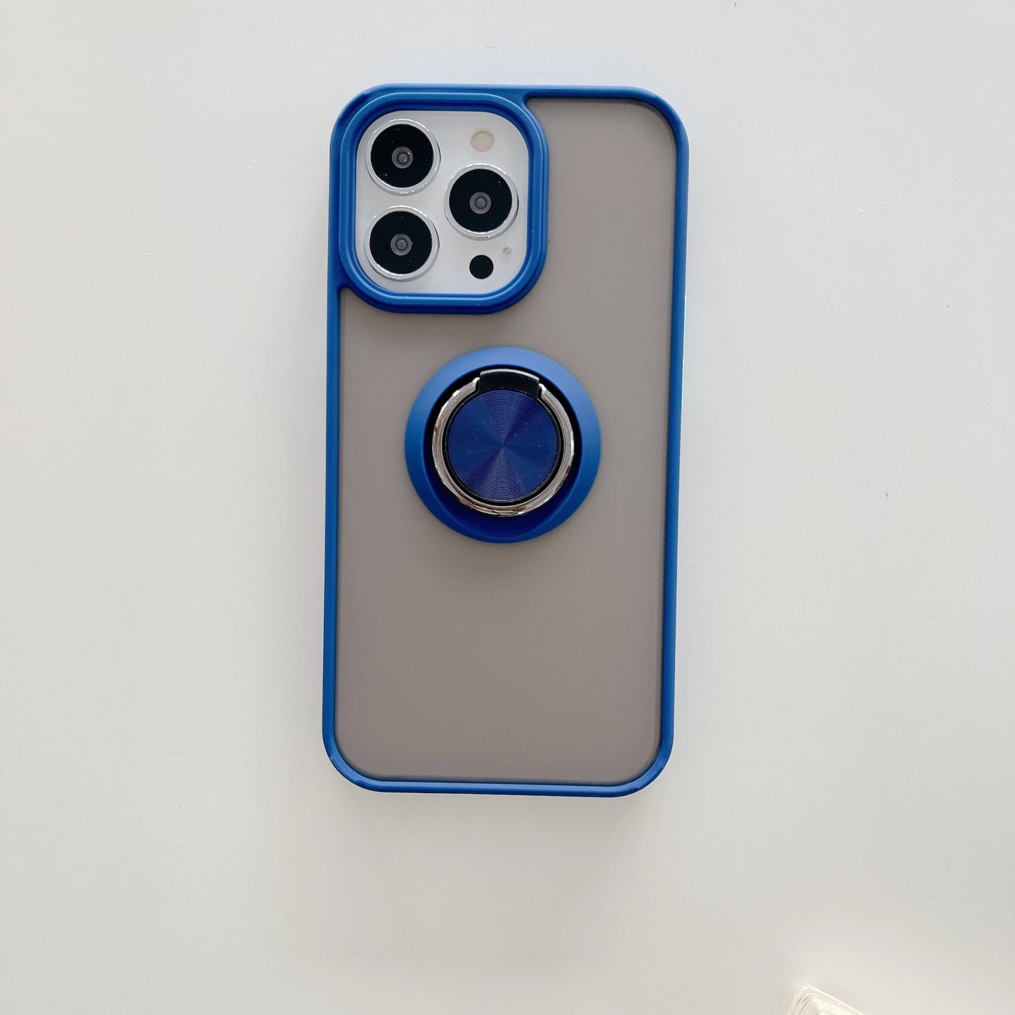 Husa de protectie Flippy compatibila cu Apple iPhone 13 Pro Max,Defender cu prindere inel,Albastru-2