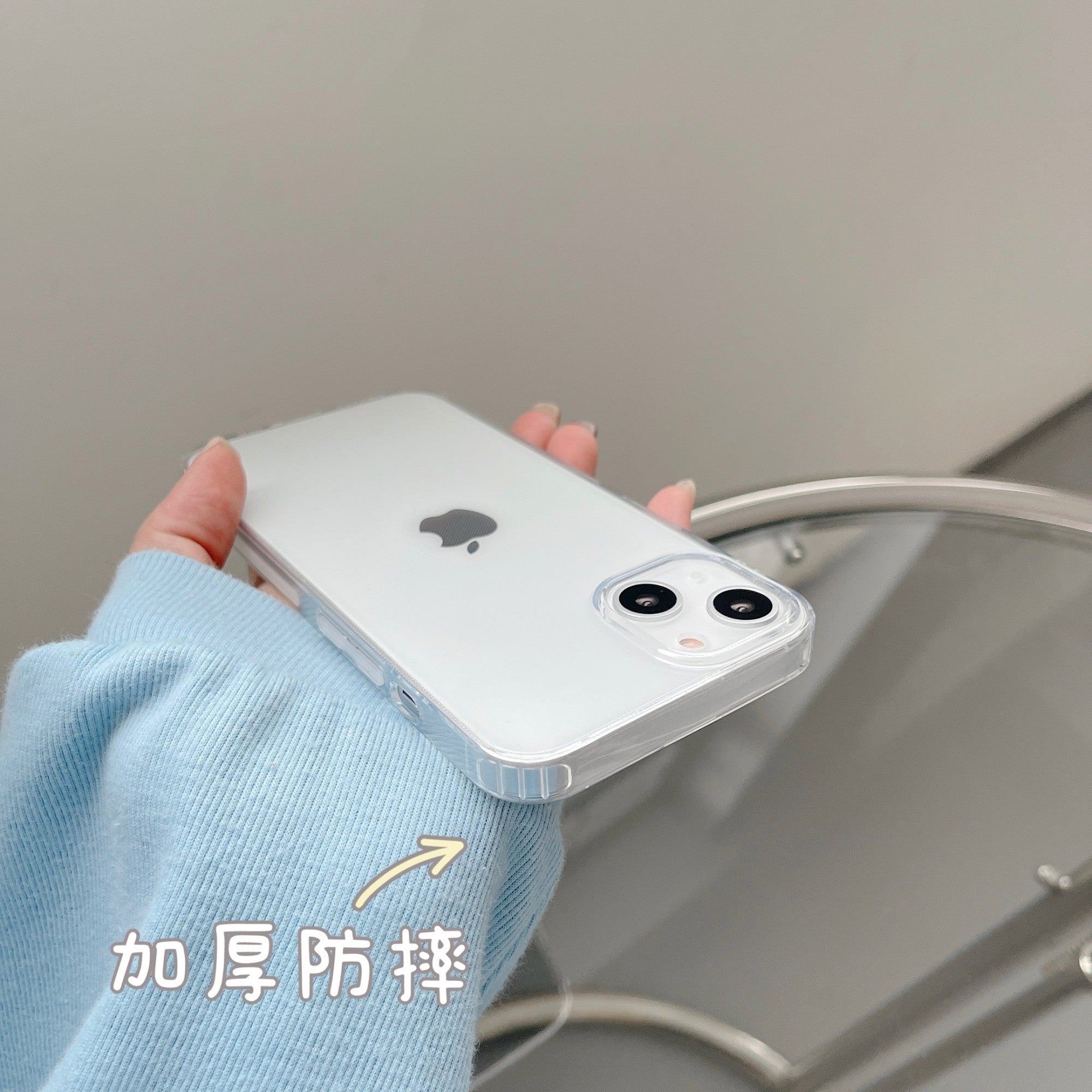 Husa de protectie Flippy compatibila cu Apple iPhone 13 Protect Plus Transparent-1
