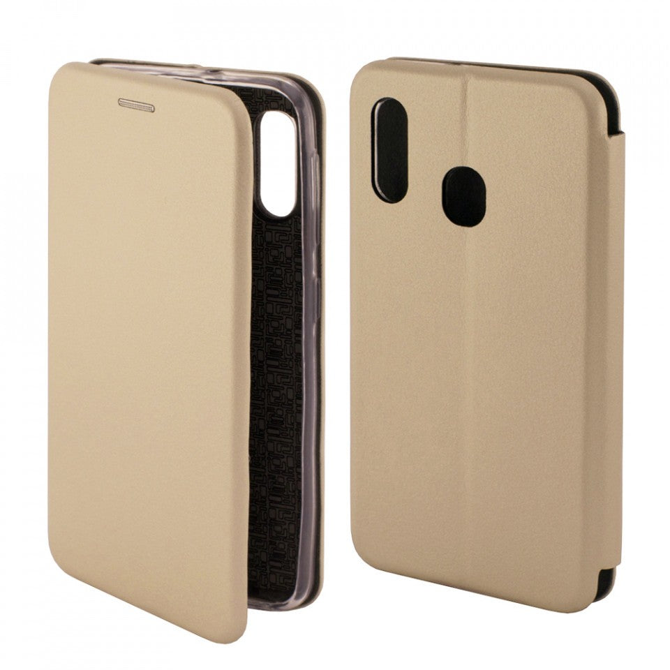 Husa de protectie Flippy compatibila cu Huawei P30 Lite Magnet Book Case Auriu-6