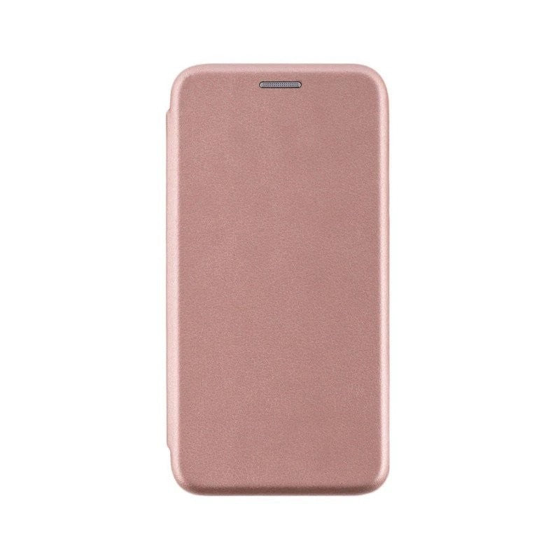 Husa de protectie Flippy compatibila cu Samsung Galaxy A02S Magnet Book Case Roz-Auriu-0