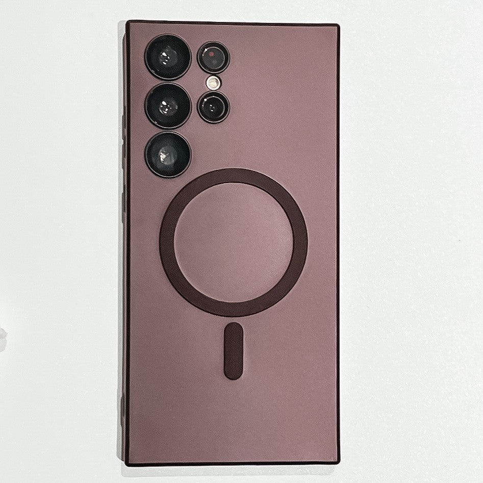 Husa de protectie Flippy, cu incarcare Wireless, Tehnologie Magsafe, pentru Samsung Galaxy S23 , Mov-1