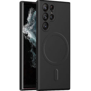 Husa de protectie Flippy, cu incarcare Wireless, Tehnologie Magsafe, pentru Samsung Galaxy S23 Plus , Negru-0