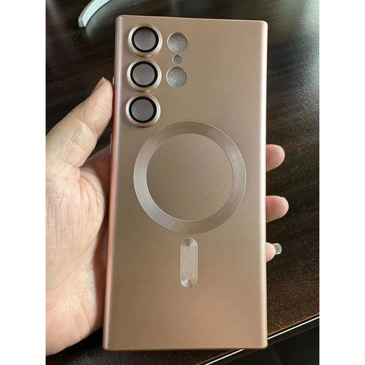 Husa de protectie Flippy, cu incarcare Wireless, Tehnologie Magsafe, pentru Samsung Galaxy S23 Plus , Rose Gold-1