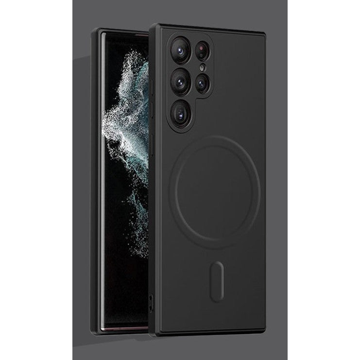 Husa de protectie Flippy, cu incarcare Wireless, Tehnologie Magsafe, pentru Samsung Galaxy S23 Ultra , Negru-2