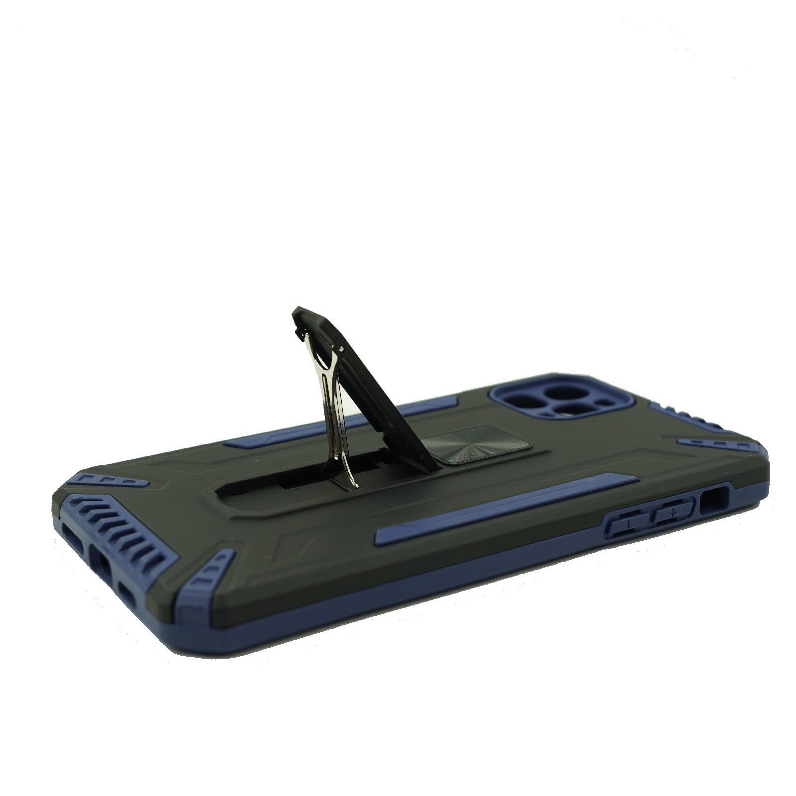 Husa de protectie Flippy pentru Apple iPhone 12 Defender Sergeant Brave cu suport, Albastru inchis-3