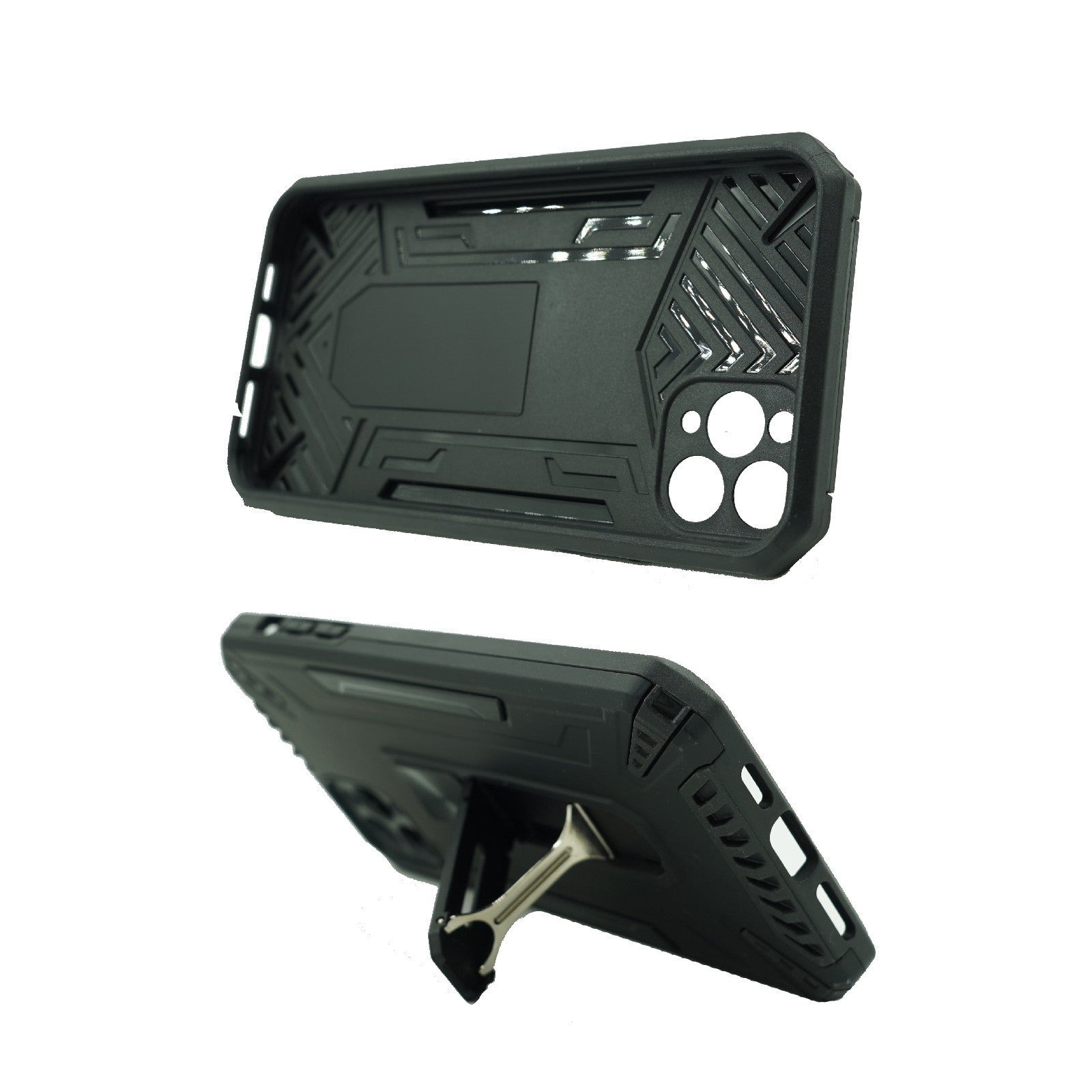 Husa de protectie Flippy pentru Apple iPhone 12 Defender Sergeant Brave cu suport, Negru-4
