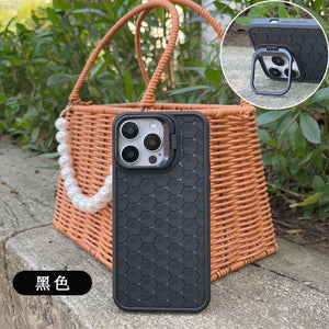 Husa de Protectie, Flippy, pentru Apple iPhone 15, 3D Cube, cu Inel, din TPU, Negru-0