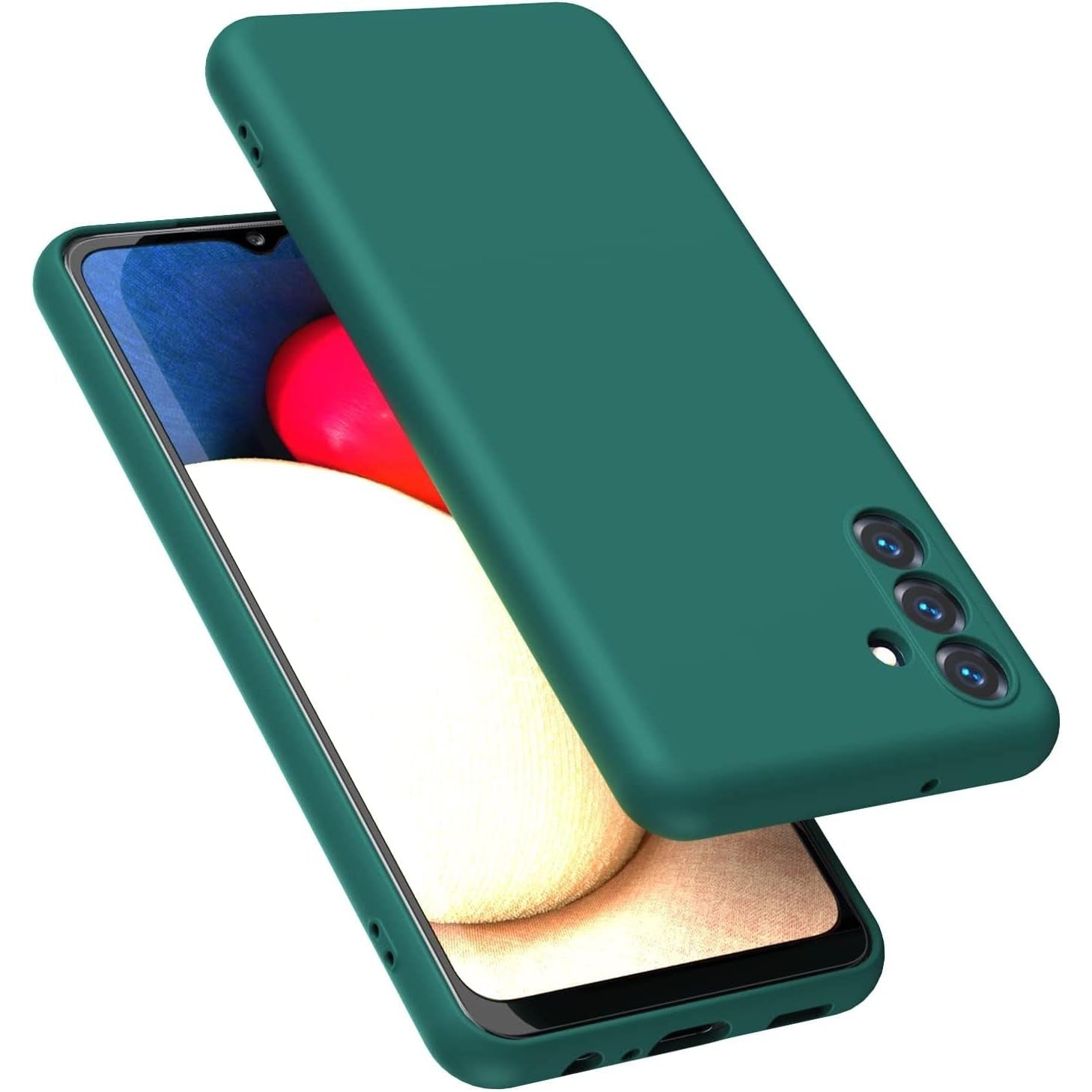 Husa de Protectie, Flippy, pentru Samsung Galaxy S24 FE, Liquid Silicone, cu Microfibra pe Interior, Protectie Antisoc, Compatibil Incarcare Wireless, Verde-0