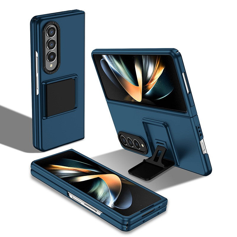 Husa de protectie Flippy, Pliere Tridimensionala, Multifunctionala, PC, pentru Samsung Galaxy Z Fold 4 5G, Albastru-1