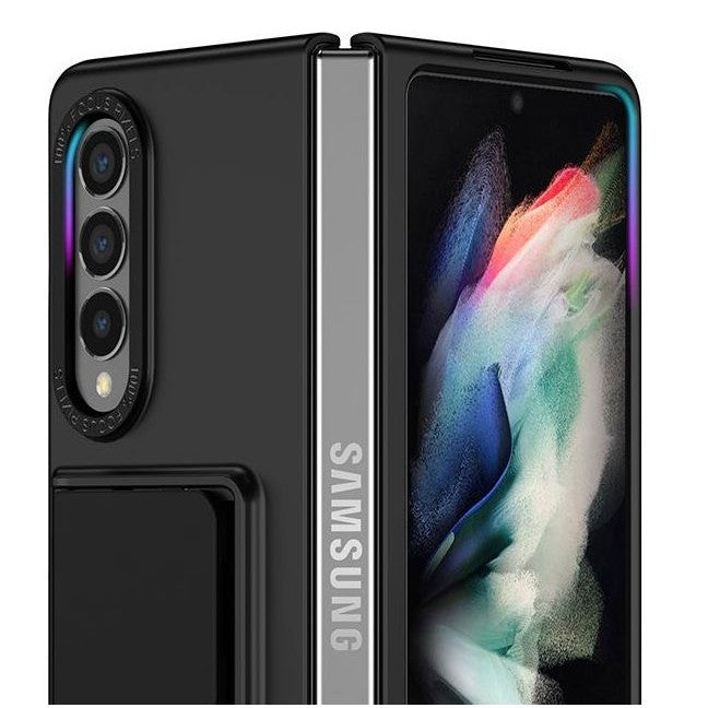Husa de protectie Flippy, Pliere Tridimensionala, Multifunctionala, PC, pentru Samsung Galaxy Z Fold 4 5G, Negru-3