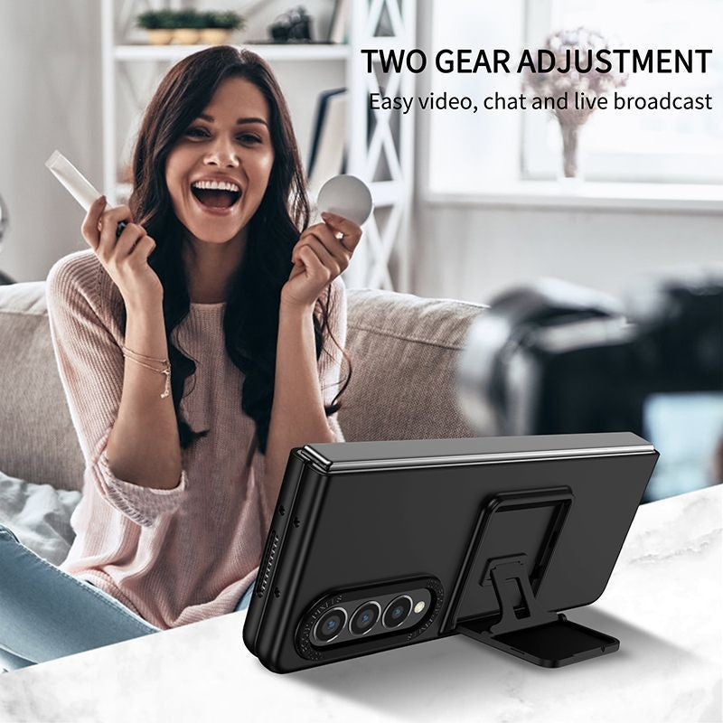 Husa de protectie Flippy, Pliere Tridimensionala, Multifunctionala, PC, pentru Samsung Galaxy Z Fold 4 5G, Negru-4