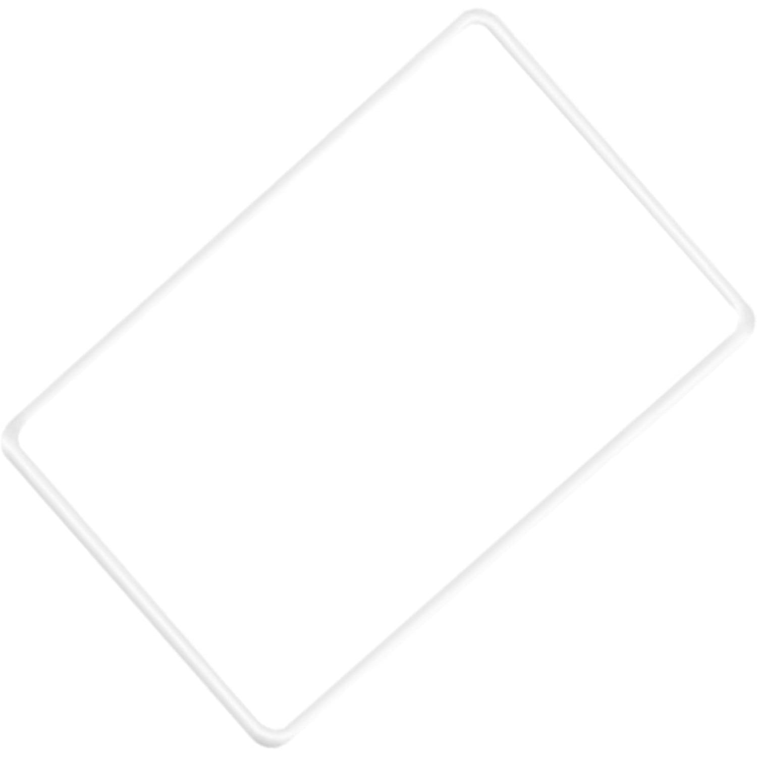 Husa de Protectie Margini Ecran Frontal Tesla, Flipp, Compatibil cu Tesla Model 3/Y, din TPE, Alb-1