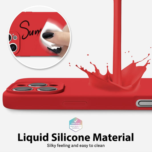 Husa de Protectie Matte TPU, Flippy, pentru Apple iPhone 16 Pro, Protectie Camera, Antisoc, Antizgariere, Antialunecare, Acoperire Completa, Rosu-1