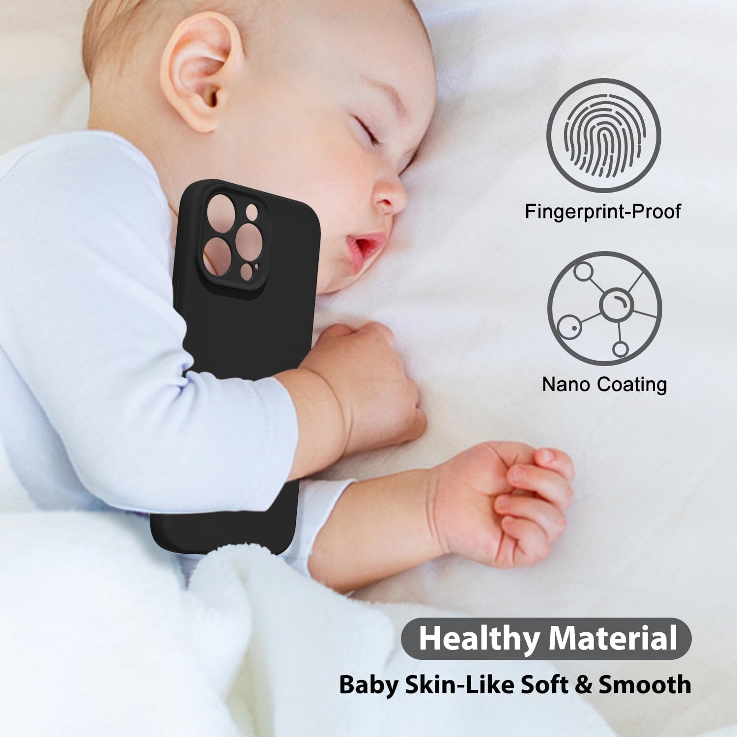 Husa de Protectie Matte TPU, Flippy, pentru OnePlus Nord CE2 Lite, Protectie Camera, Antisoc, Antizgariere, Antialunecare, Acoperire Completa, Negru-2