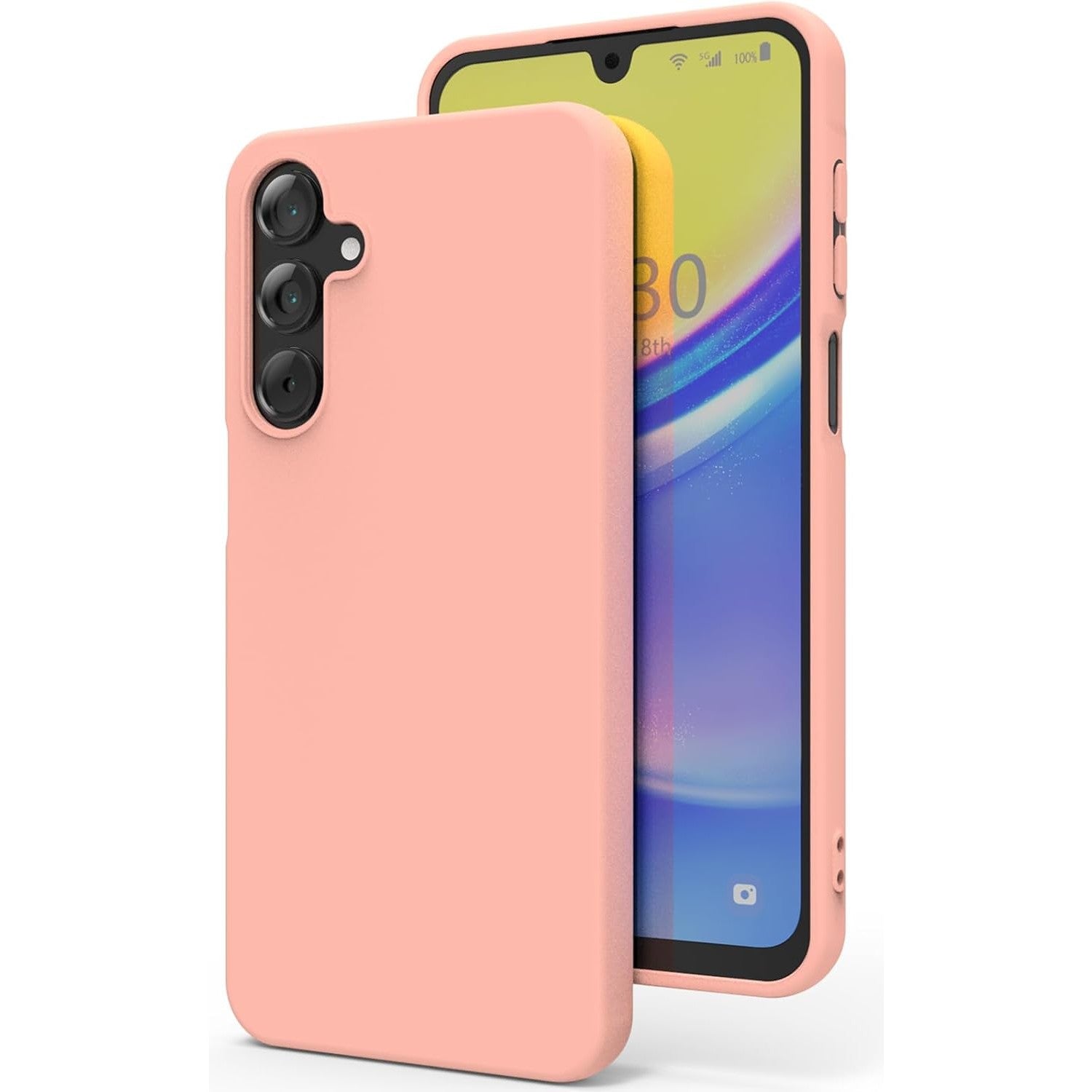 Husa de Protectie Matte TPU, Flippy, pentru Samsung Galaxy S24 FE, Protectie Camera, Antisoc, Antizgariere, Antialunecare, Acoperire Completa, Roz-0