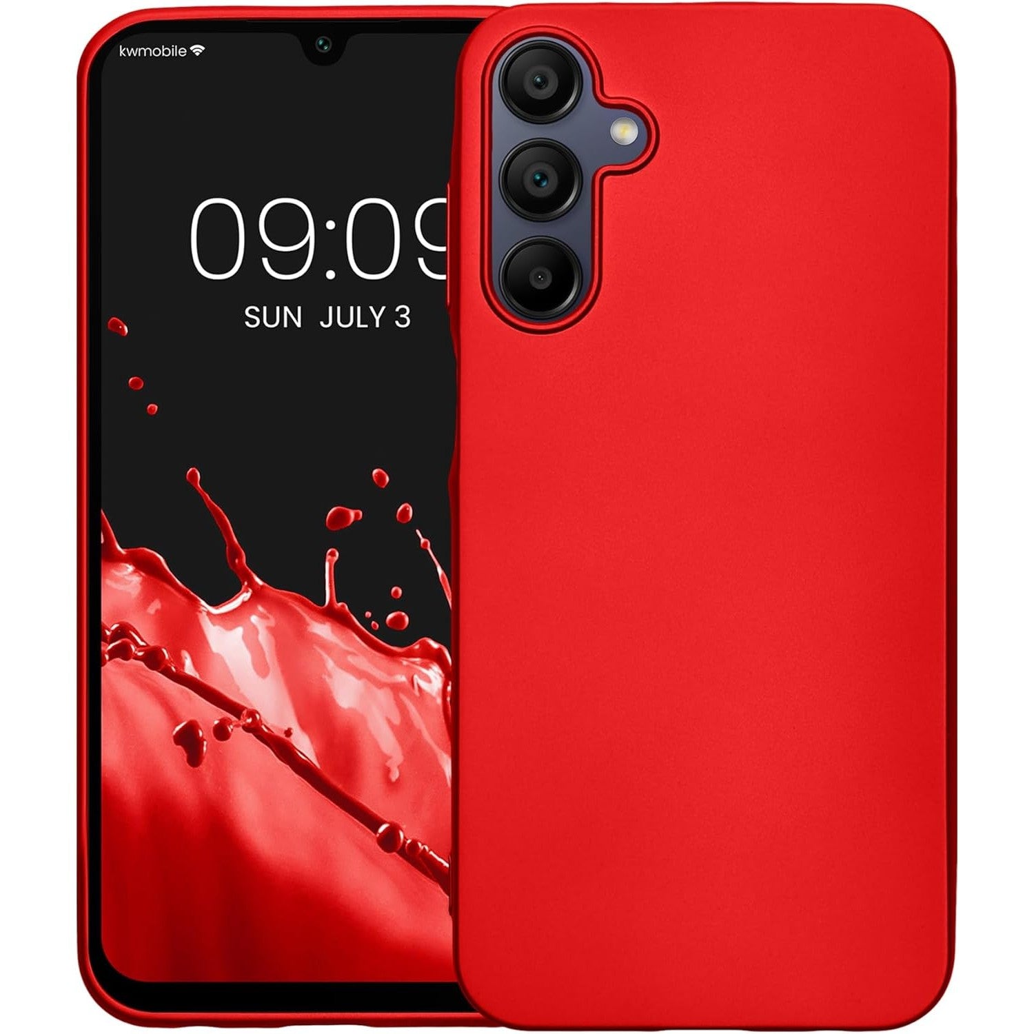 Husa de Protectie Matte TPU, Flippy, pentru Xiaomi Redmi 13C, Protectie Camera, Antisoc, Antizgariere, Antialunecare, Acoperire Completa, Rosu-0